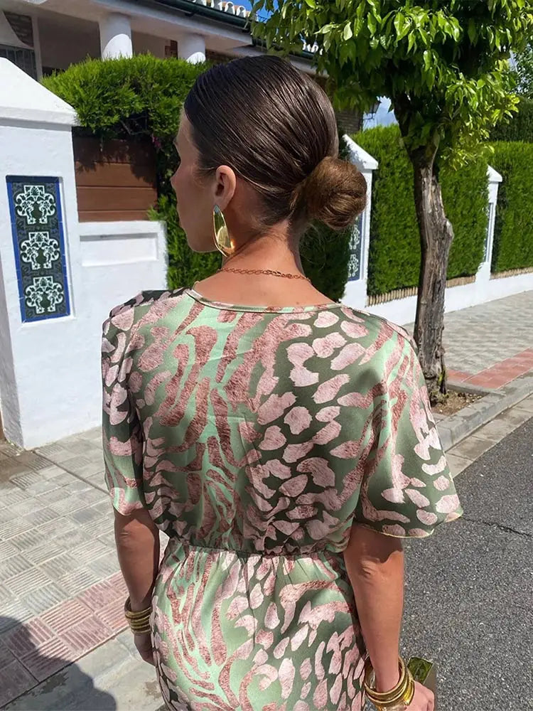 LunaBelle | Elegant Twisted Knot Women's Dress for Wedding Guests 4