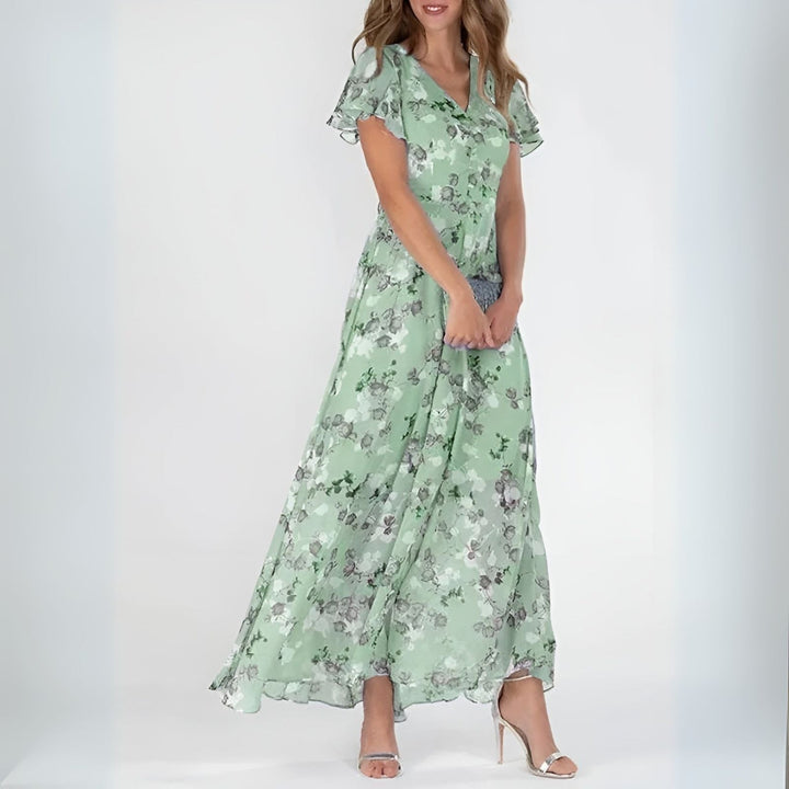 Luna Belle | Elegant Floral Women's Maxi Dress 2