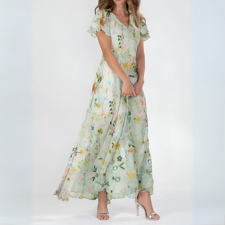 Luna Belle | Elegant Floral Women's Maxi Dress 3