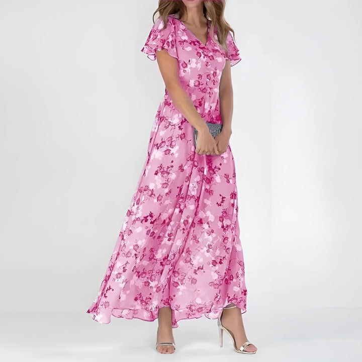 Luna Belle | Elegant Floral Women's Maxi Dress 4