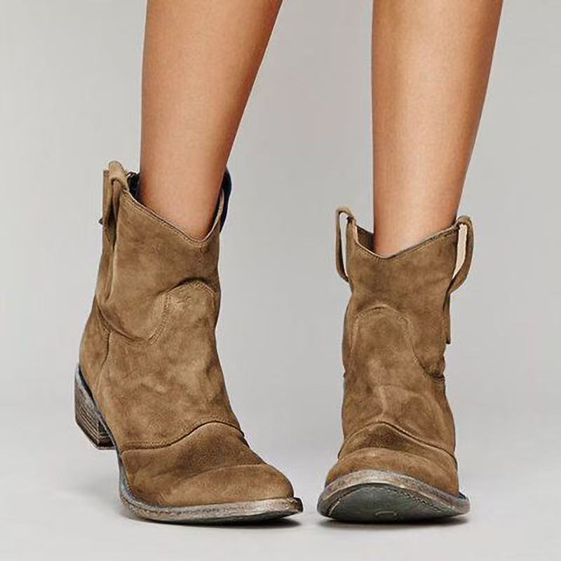 Luna | Elegant Block Heel Black Ankle Boots for Women 1