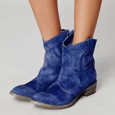 Luna | Elegant Block Heel Black Ankle Boots for Women 4