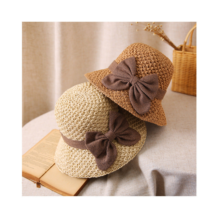 Luna | Elegant Handcrafted Sun Hat with Vintage Bow 9