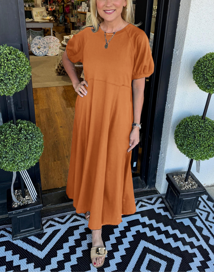 Luna | Elegant Puff Sleeve Maxi Dress for Women 5