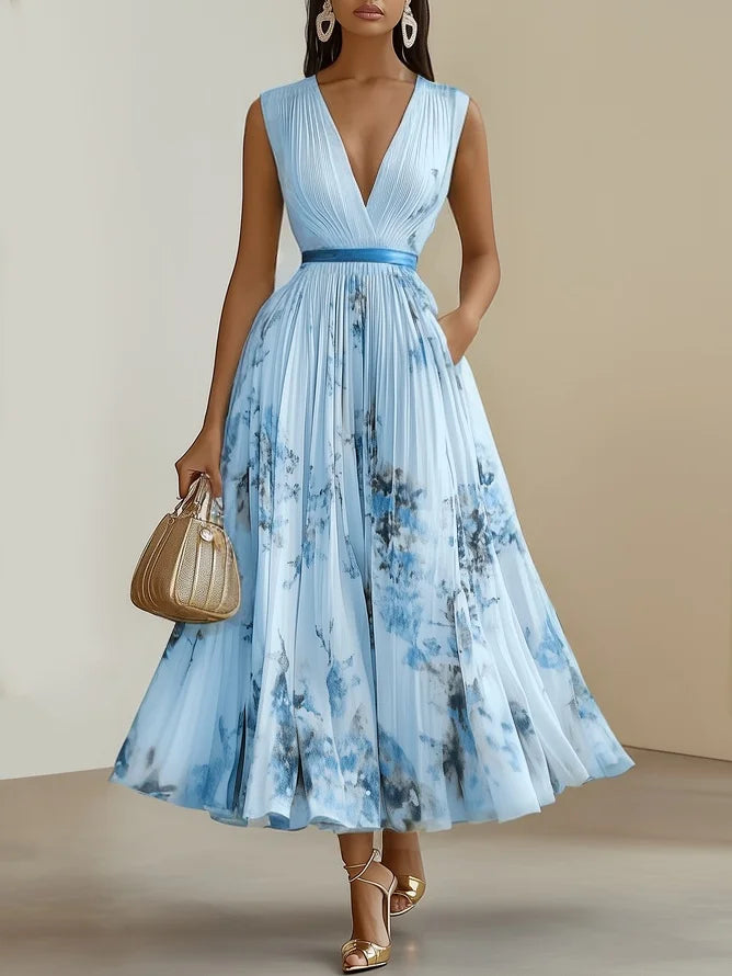 Luna | Elegant Wrap Design Womens Dress for Wedding Guests 12