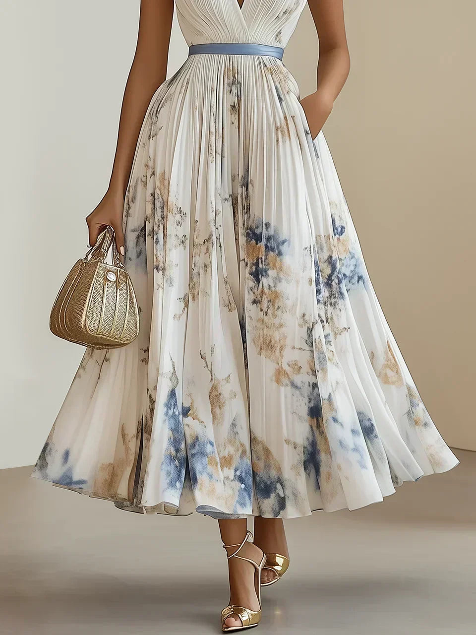 Luna | Elegant Wrap Design Womens Dress for Wedding Guests 2