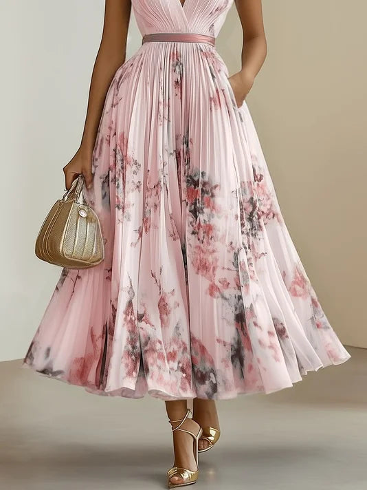 Luna | Elegant Wrap Design Womens Dress for Wedding Guests 4