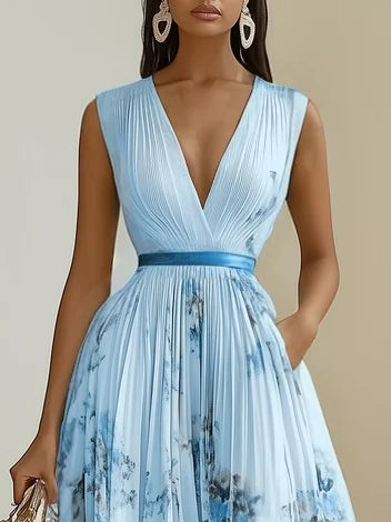 Luna | Elegant Wrap Design Womens Dress for Wedding Guests 7