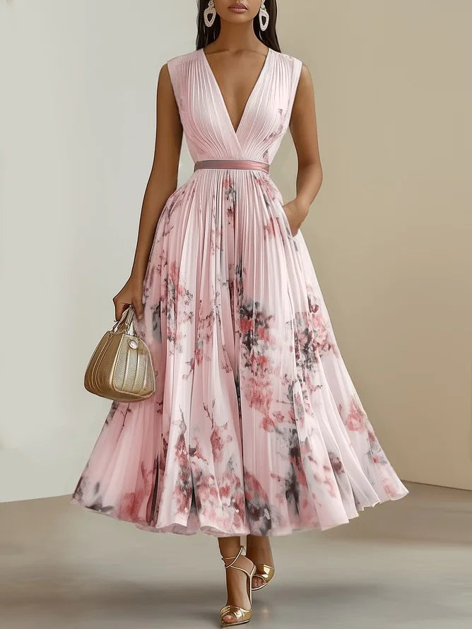 Luna | Elegant Wrap Design Womens Dress for Wedding Guests 9