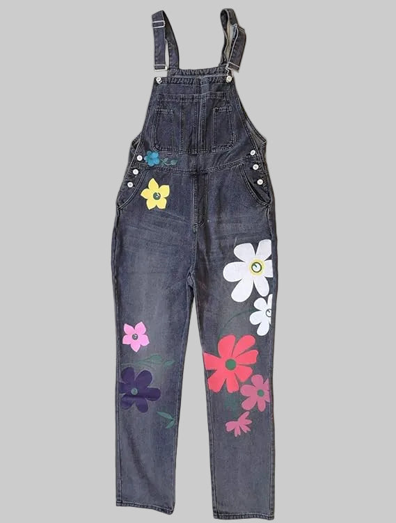 Luna | Playful And Vibrant Floral Denim Jumpsuits 3
