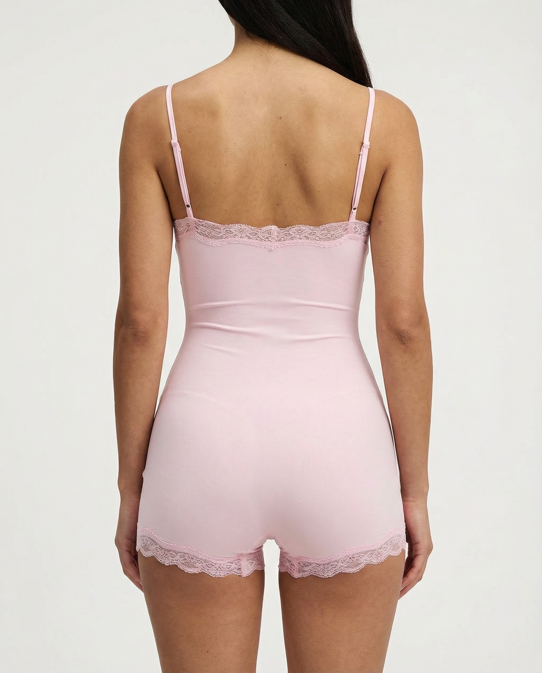Luna | Soft Lace Trim Women's Romper 2