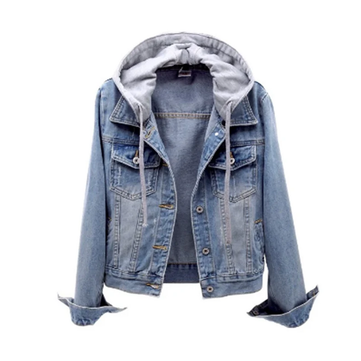 Luna | Stylish Casual Women's Denim Jacket with Removable Hood 3