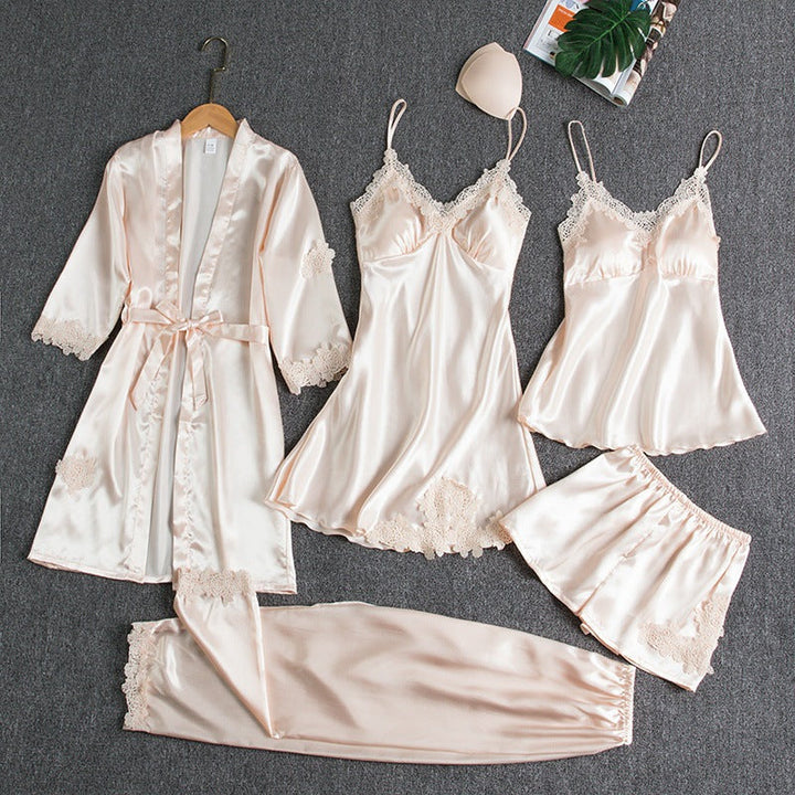 Luxe Dreams | Pajama Set – Elegant Silk Pajamas for Women, Comfortable & Coordinated 3