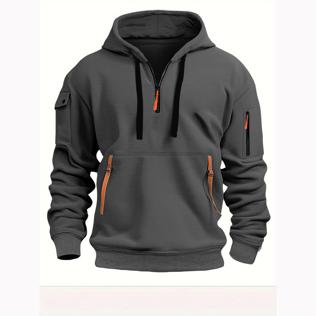 Luxe | Men’s Hoodie – Comfortable, Stylish & Breathable Half-Zip Design 3