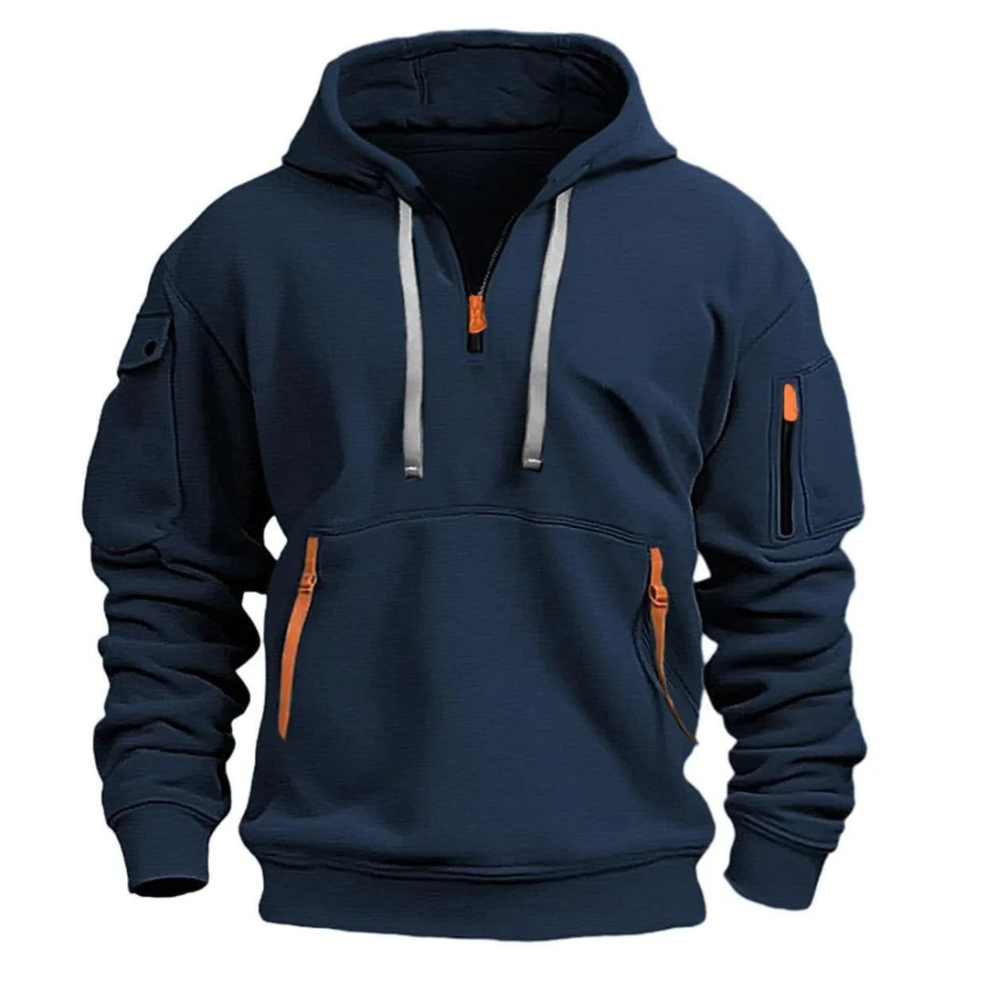 Luxe | Men’s Hoodie – Comfortable, Stylish & Breathable Half-Zip Design 6