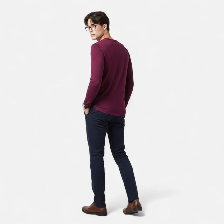 Luxe | Men’s Long Sleeve T-Shirt – Breathable, Slim Fit & Elegant 2