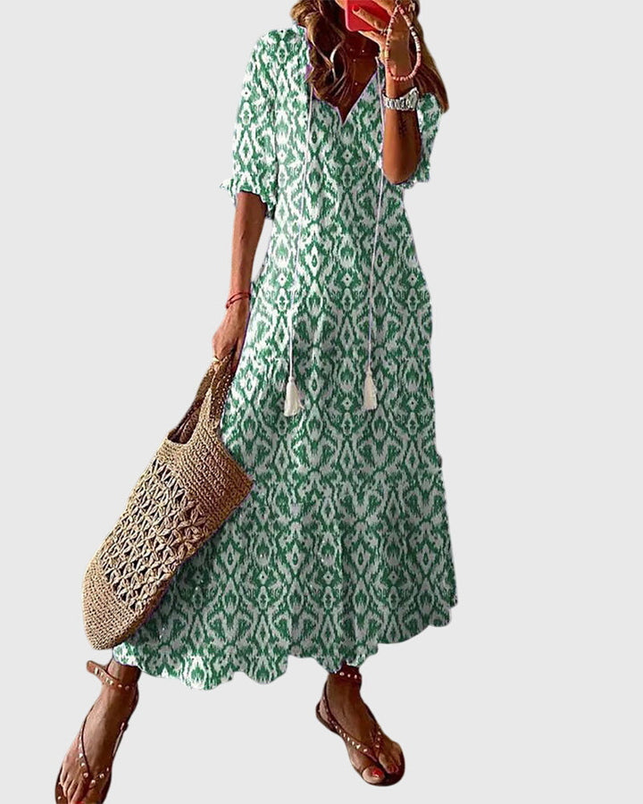 Lydia | Boho Vintage Summer Maxi Dress 1