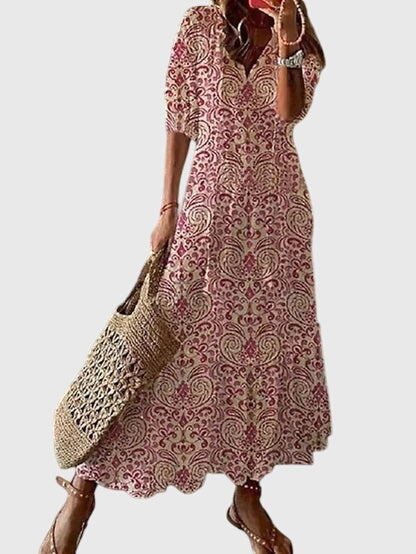 Lydia | Boho Vintage Summer Maxi Dress 3