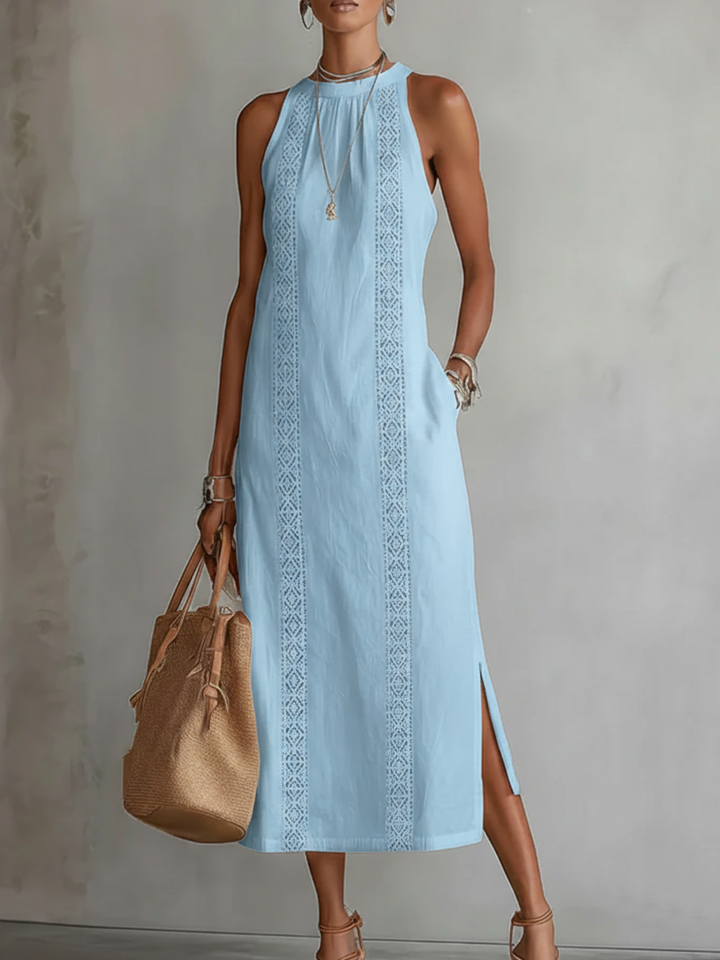 Lyra | Sophisticated Cotton-Linen Midi Dress 7
