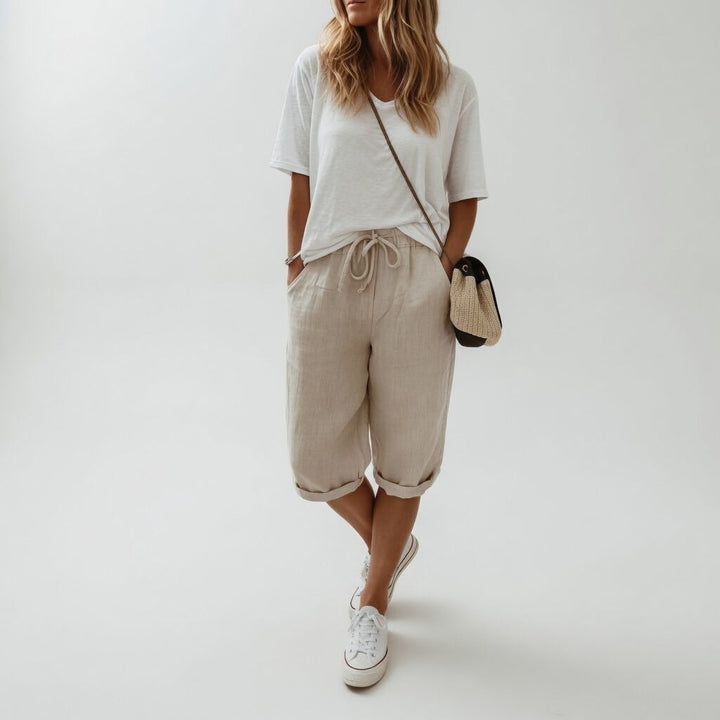 Madeleine | Relaxed And Breathable Summer Bermuda Shorts 0