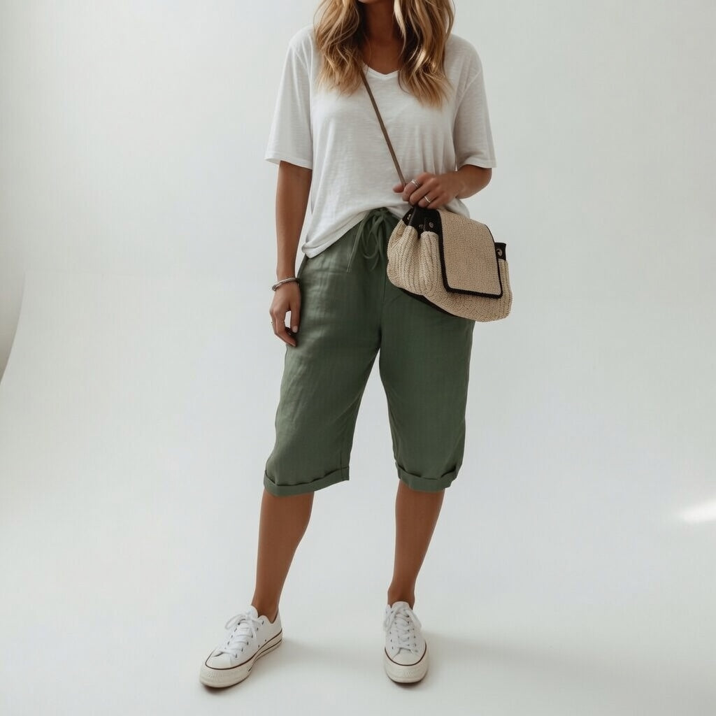 Madeleine | Relaxed And Breathable Summer Bermuda Shorts 2
