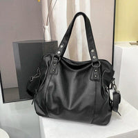 Amelia | Large Capacity Pebbled Faux Leather Tote bag