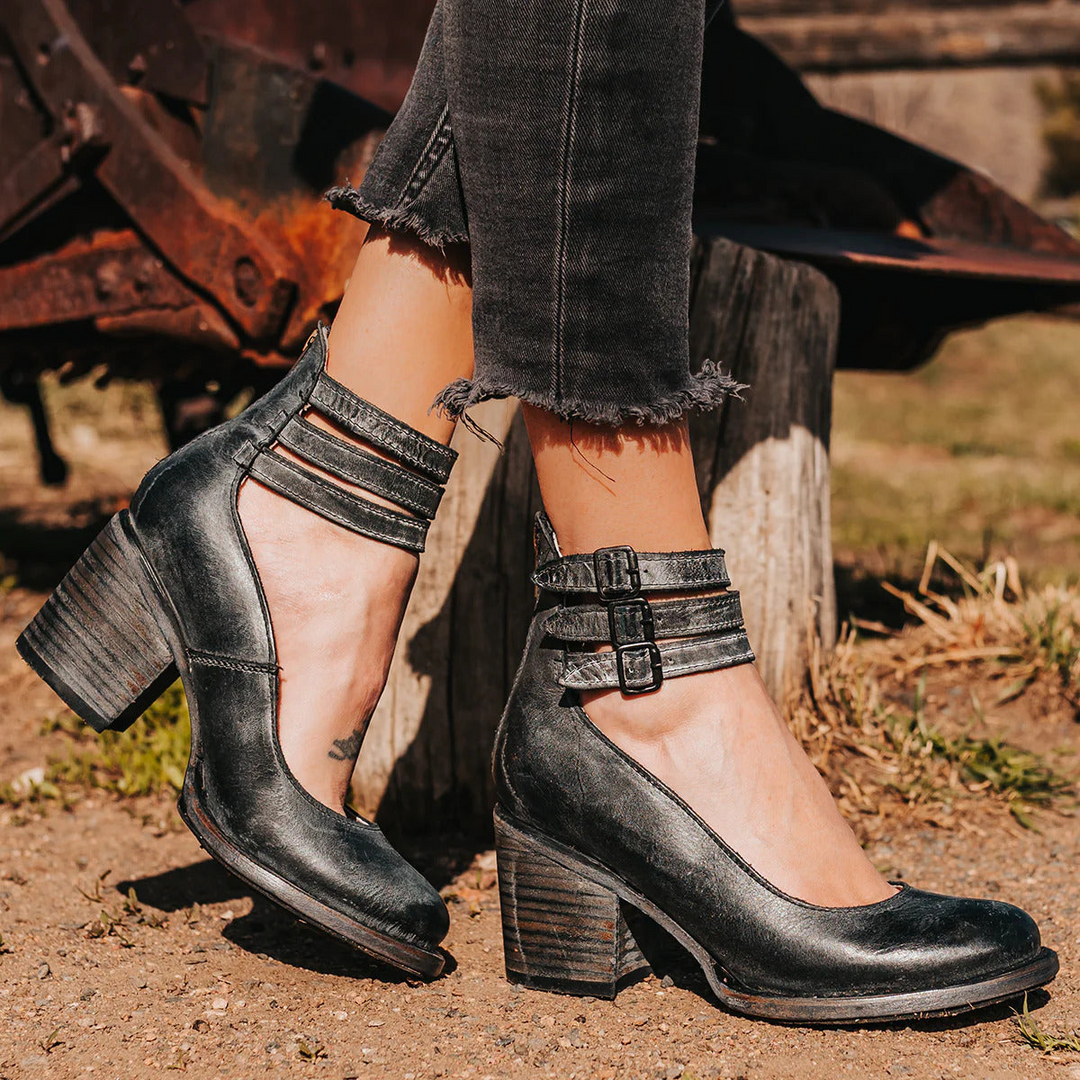 Madison | Elegant Comfort Leather Heels 1