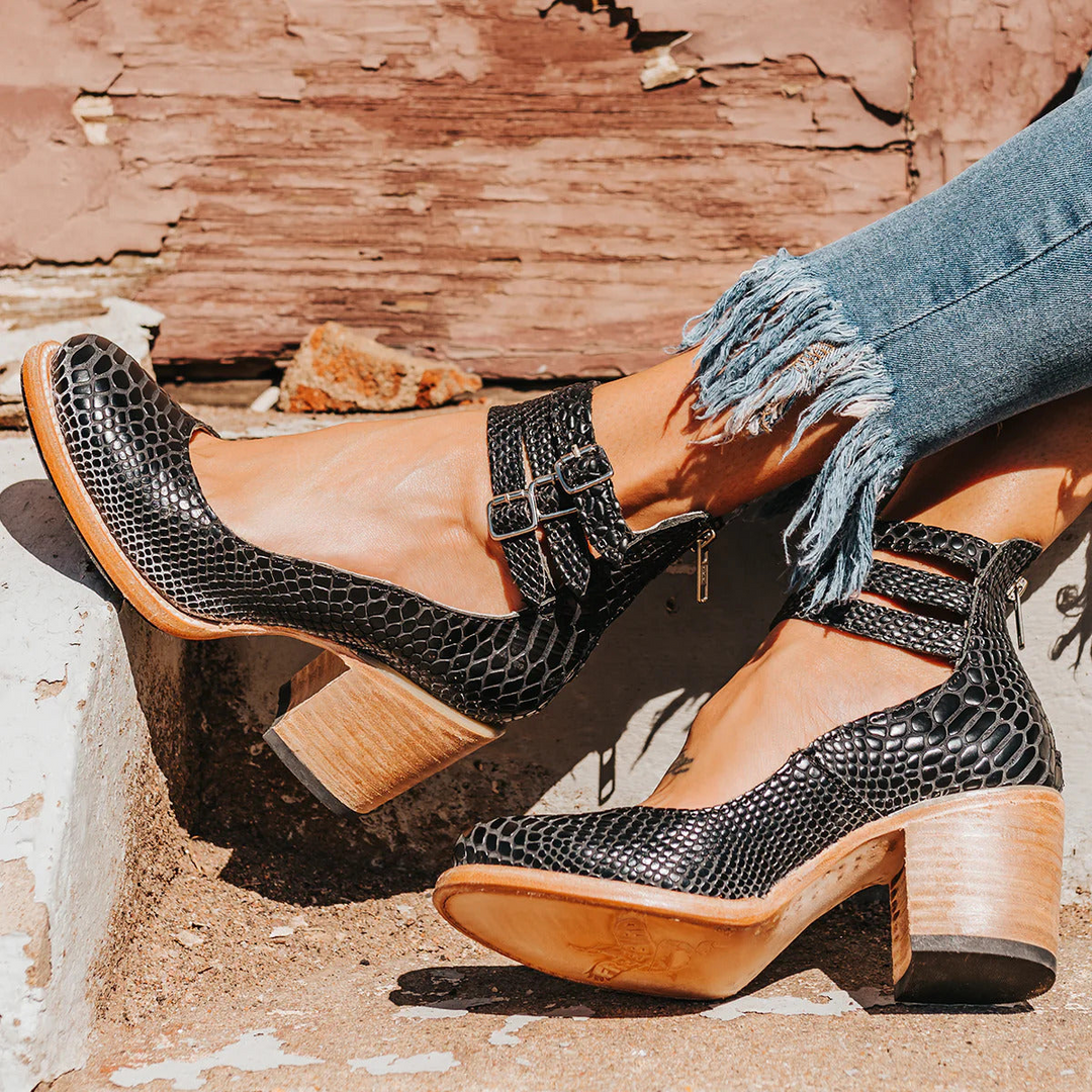 Madison | Elegant Comfort Leather Heels 5