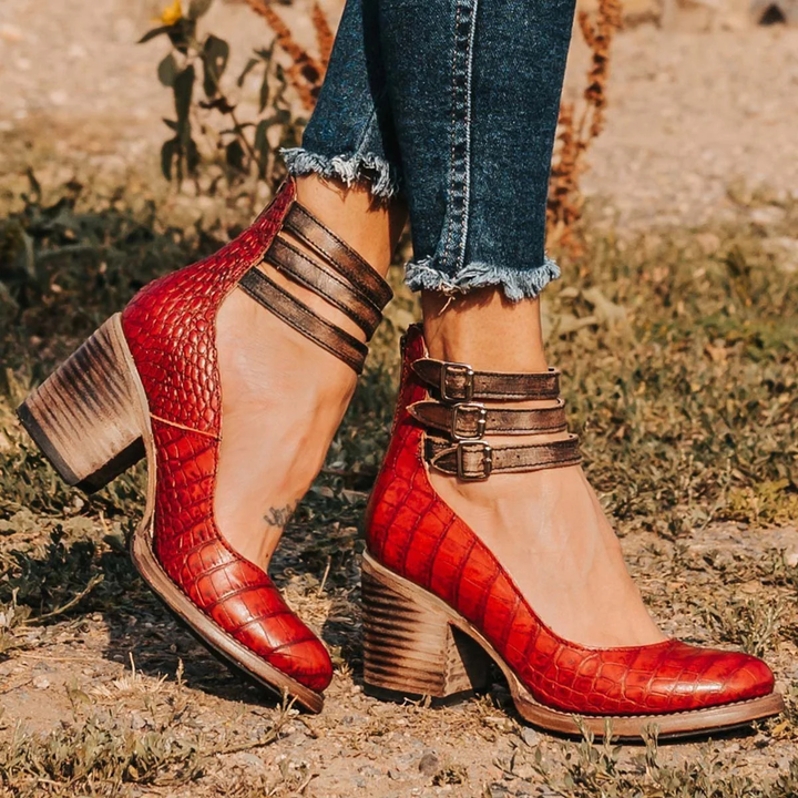 Madison | Elegant Comfort Leather Heels 6