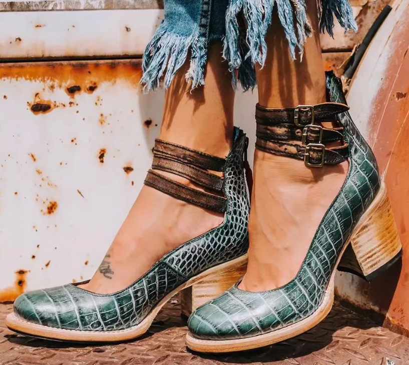 Madison | Elegant Comfort Leather Heels 7