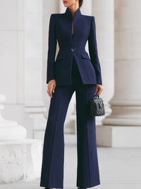 Elizabeth | Completo elegante con blazer e pantaloni a gamba larga