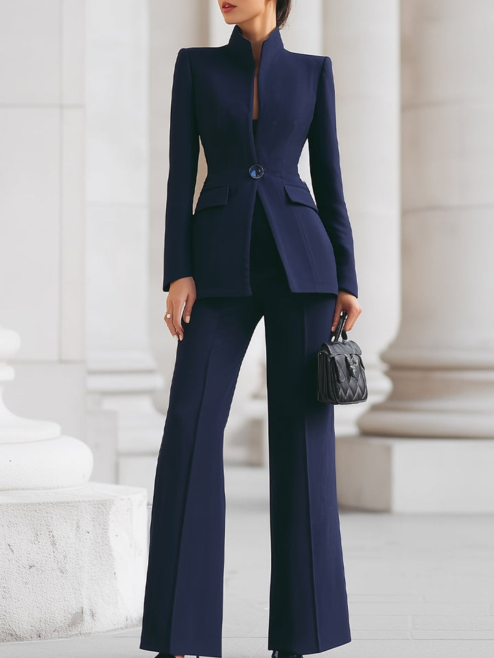 Madison | Tailored Blazer & Wide-Leg Trouser Suit Set 0