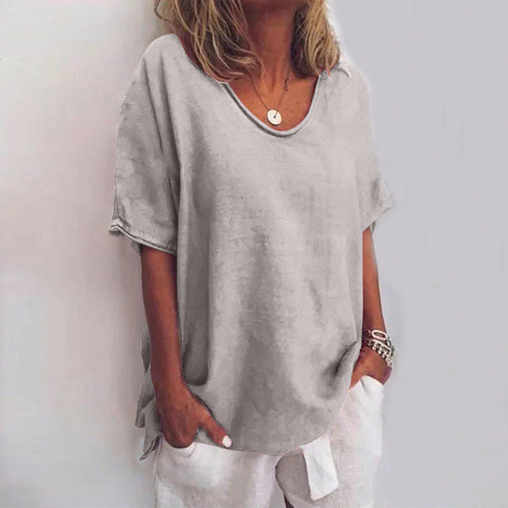 Maeve | Airy women's summer blouse V-neck 1
