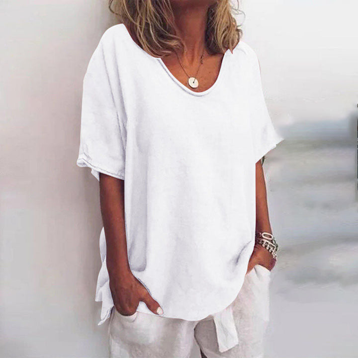 Maeve | Airy women's summer blouse V-neck 2