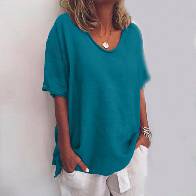 Maeve | Airy women's summer blouse V-neck 4