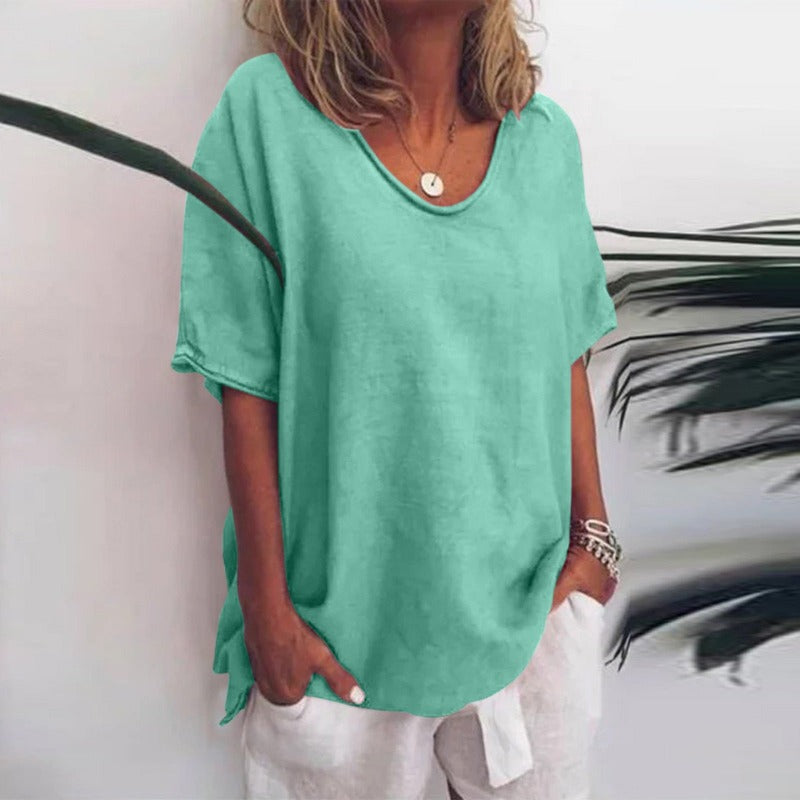 Maeve | Airy women's summer blouse V-neck 5