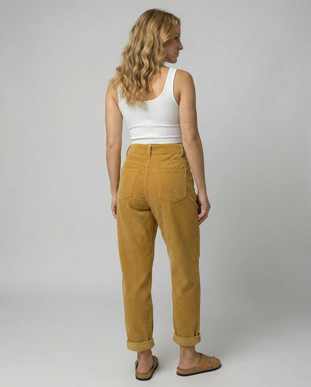 Maeve | Premium Elastic Waist Corduroy Trousers 3
