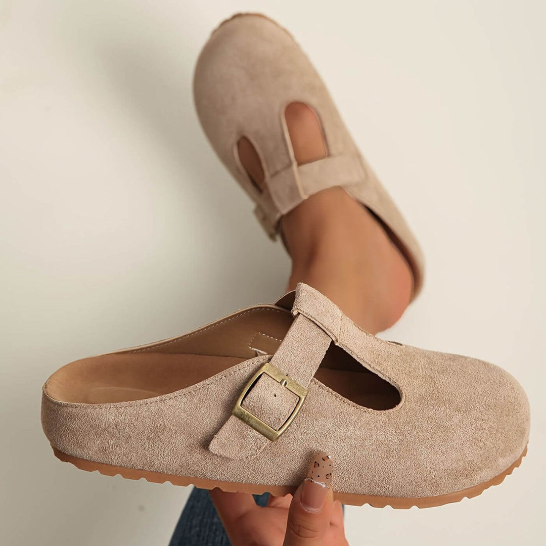 Maley | Elegant & Lightweight Buckle Slip-On Clogs 4
