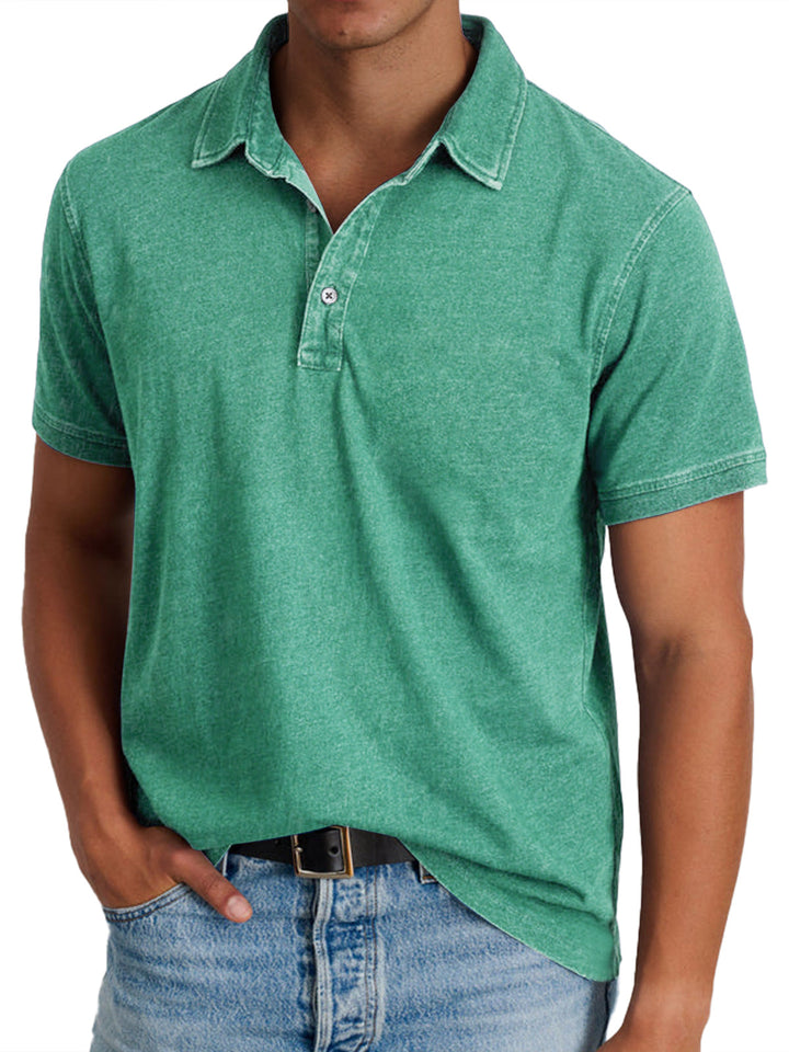 Marcus | Classic Textured Business Casual Polo T-Shirt 1