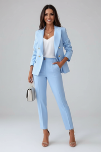 Julia | Sophisticated Double Breasted Blazer Suit