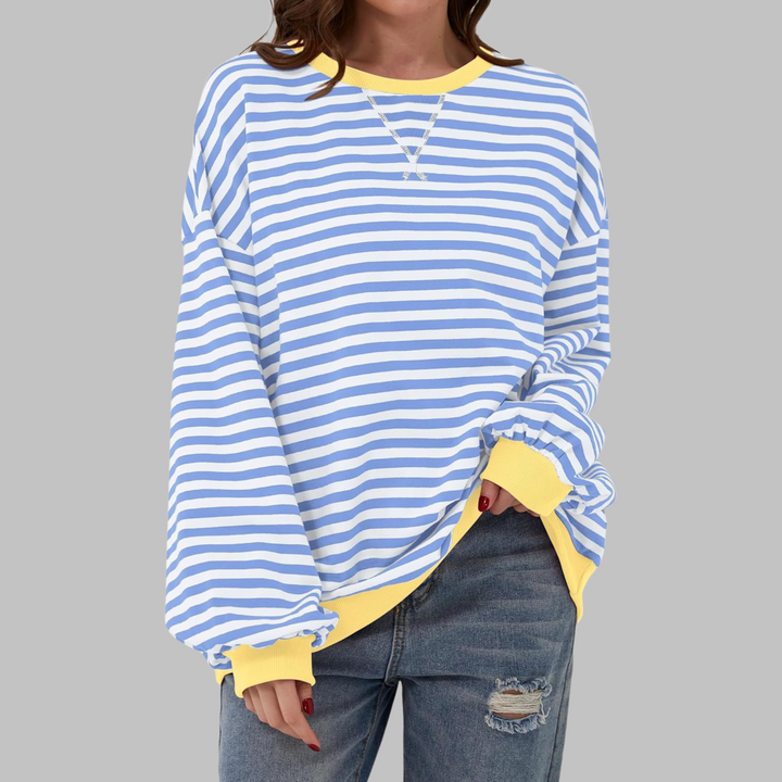 Marlow | Retro Striped Contrast Sweatshirt 2