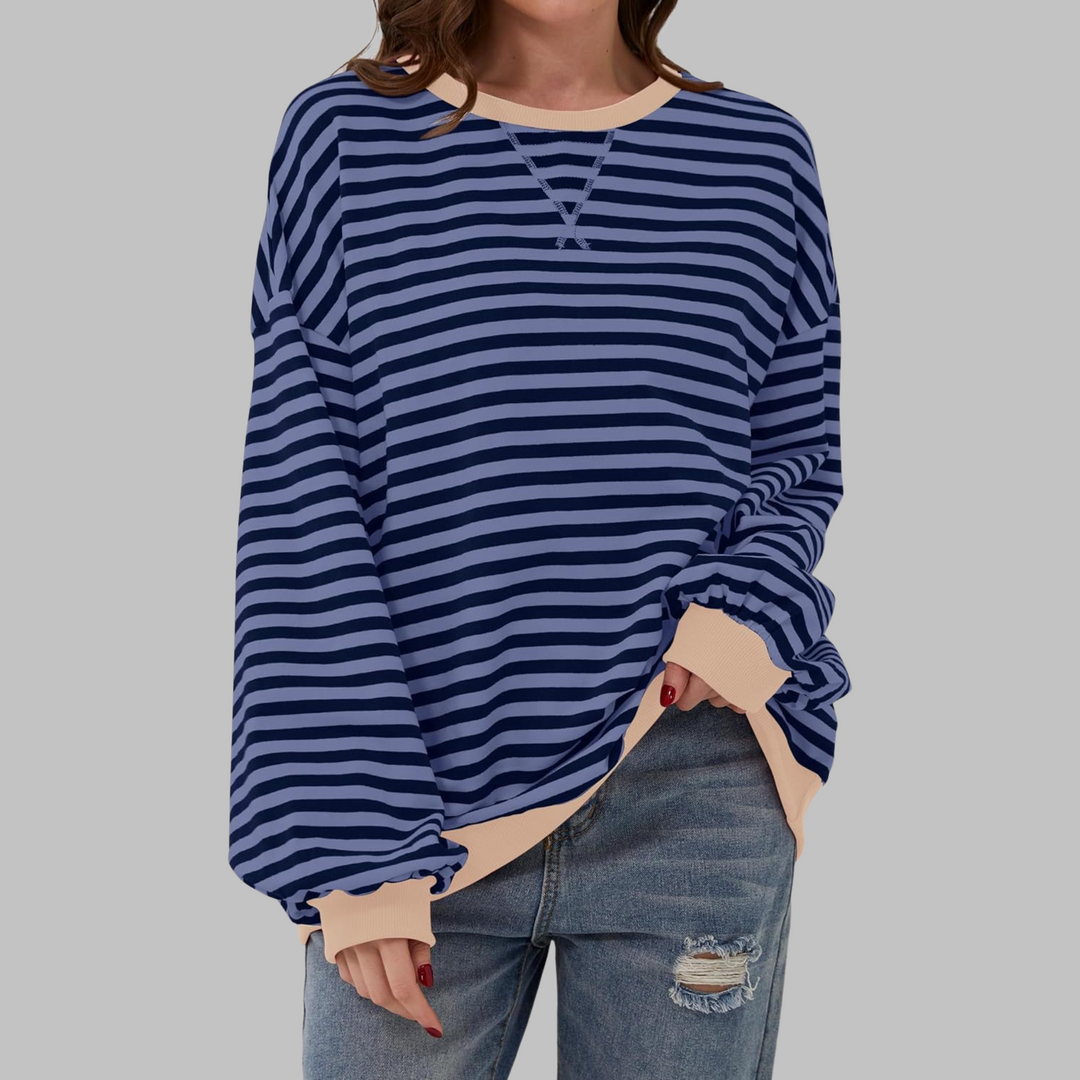 Marlow | Retro Striped Contrast Sweatshirt 5