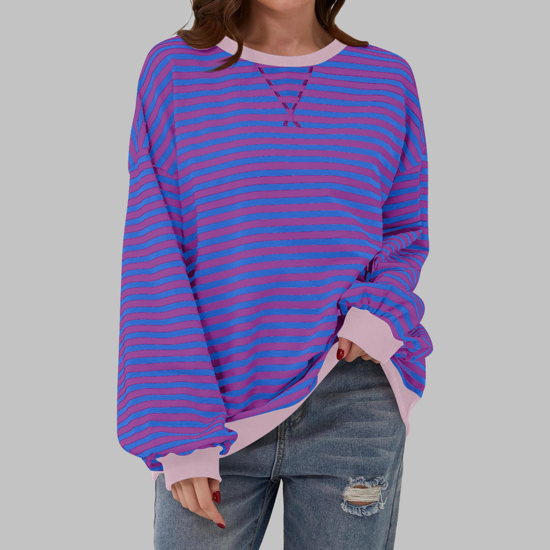 Marlow | Retro Striped Contrast Sweatshirt 6