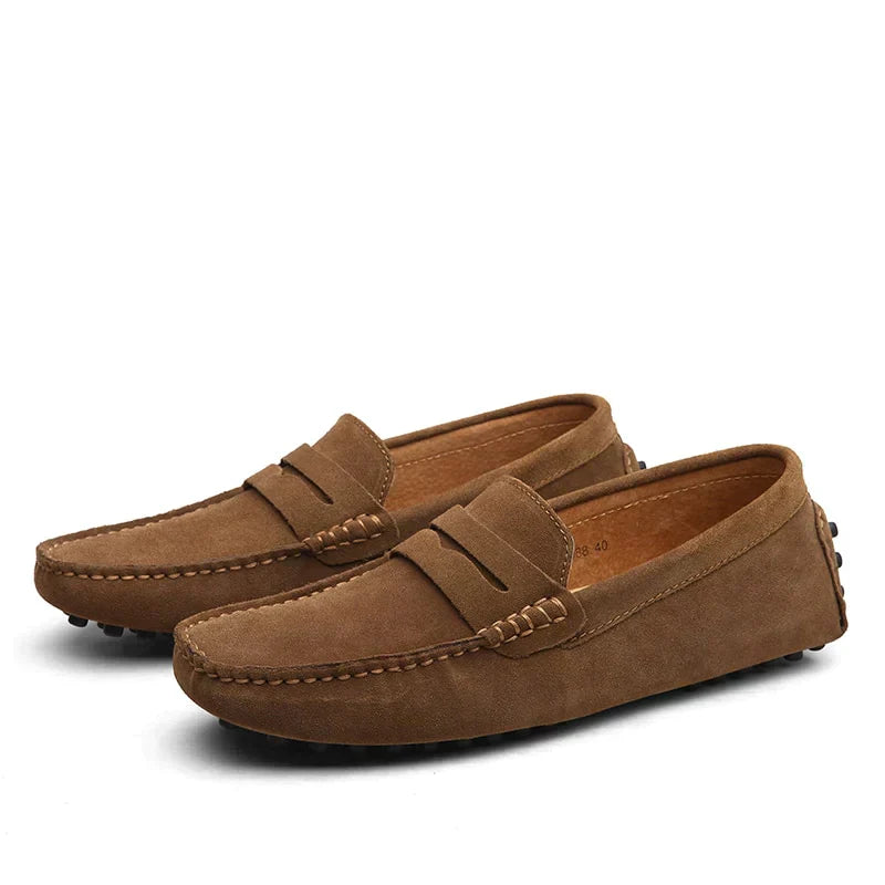 Maro | Men's Suede Loafers – Elegant, Comfortable & Durable Brown Footwear 0