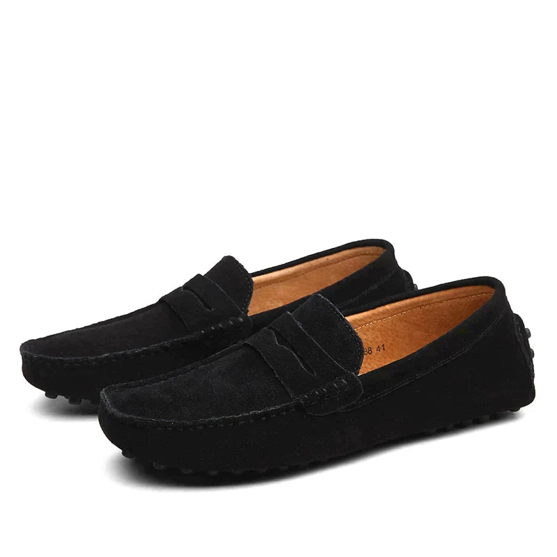 Maro | Men's Suede Loafers – Elegant, Comfortable & Durable Brown Footwear 1