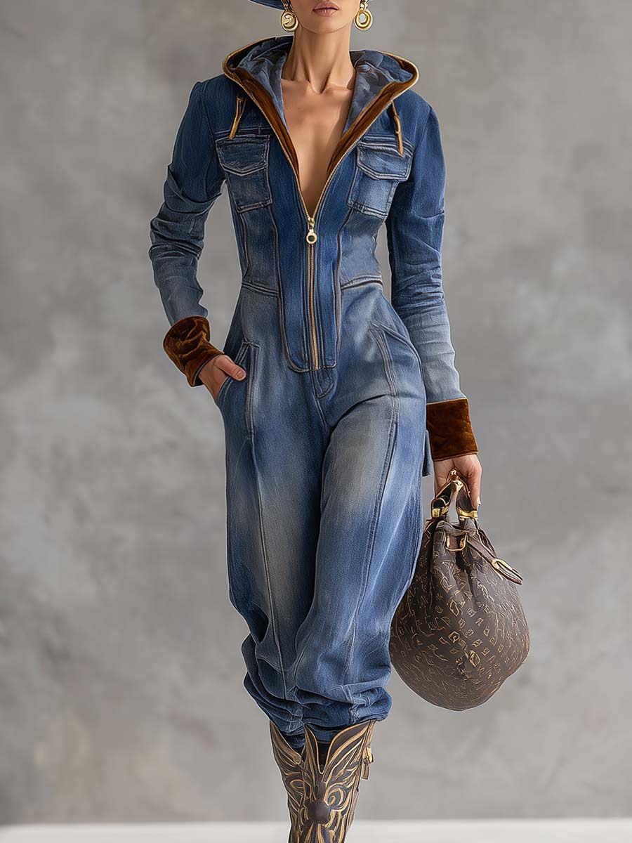 Mary | Comfortable And Chic Hooded Jumpsuit 0