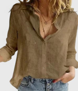 Mary | Floral V-neck long-sleeve blouse 11