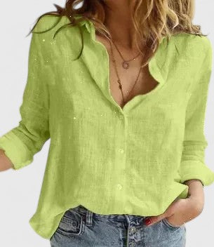 Mary | Floral V-neck long-sleeve blouse 4