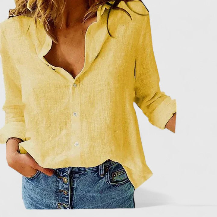 Mary | Floral V-neck long-sleeve blouse 9
