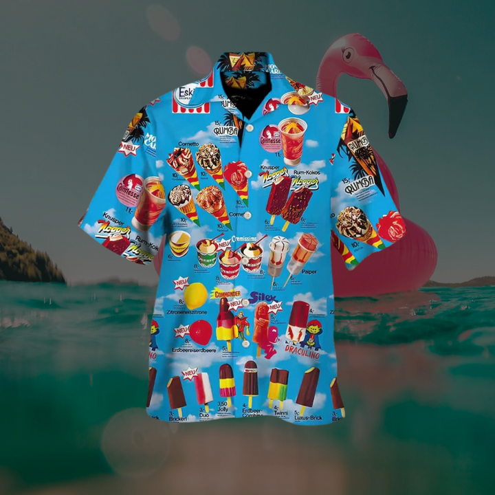 Mason | Playful and Breathable Ice Cream Summer Shirt 0